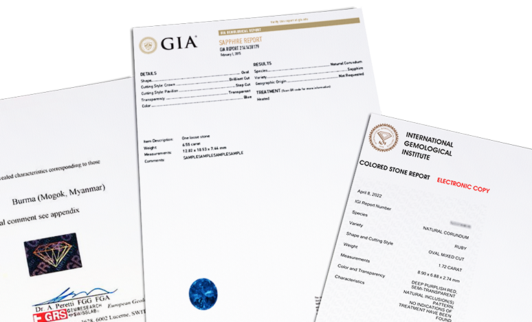 Lab Certified Gemstones